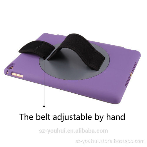 High quality wholesale belt leather retating case for iPad Air2